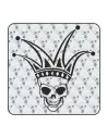 Pegatina Calavera Joker. Vinilo de alta calidad, soporta perfectamente la intemperie, apto incluso para náutica. Pégala donde qu
