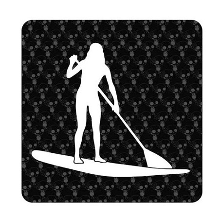 Pegatina SUP Girl. Vinilo de alta calidad, soporta perfectamente la intemperie, apto incluso para náutica. Pégala donde quieras,