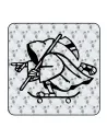 Skater La Muerte Aufkleber