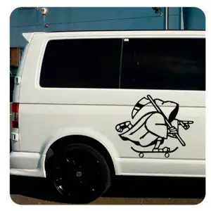 Skater La Muerte  Sticker