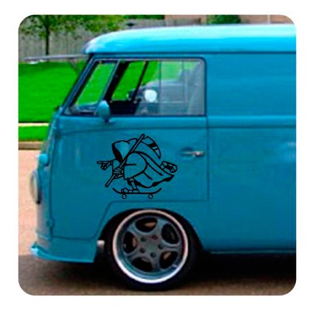 Autocollant Skater La Muerte 