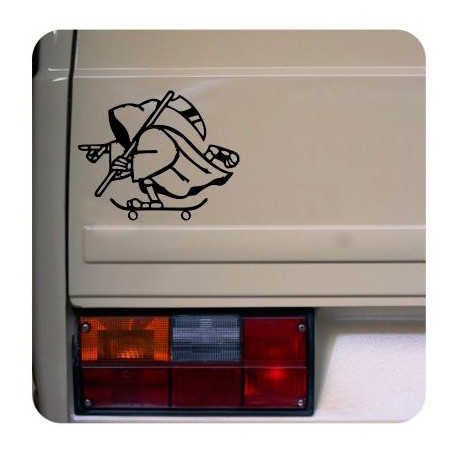 Autocollant Skater La Muerte 