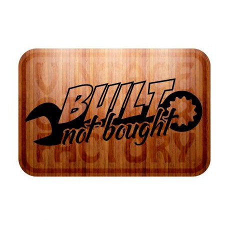 Built Not Bought Aufkleber
