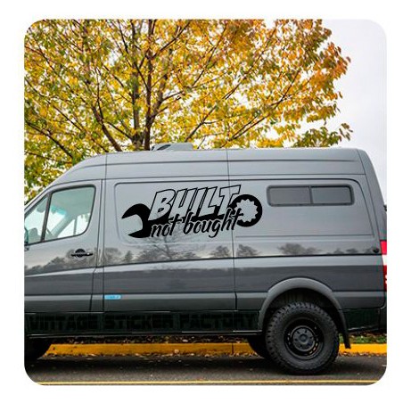 Built Not Bought Aufkleber