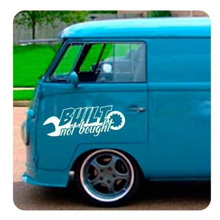 Built Not Bought Aufkleber