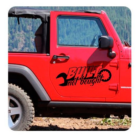 Built Not Bought Aufkleber