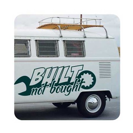 Built Not Bought Aufkleber