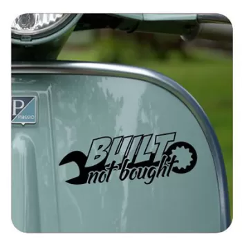 Built Not Bought Sticker