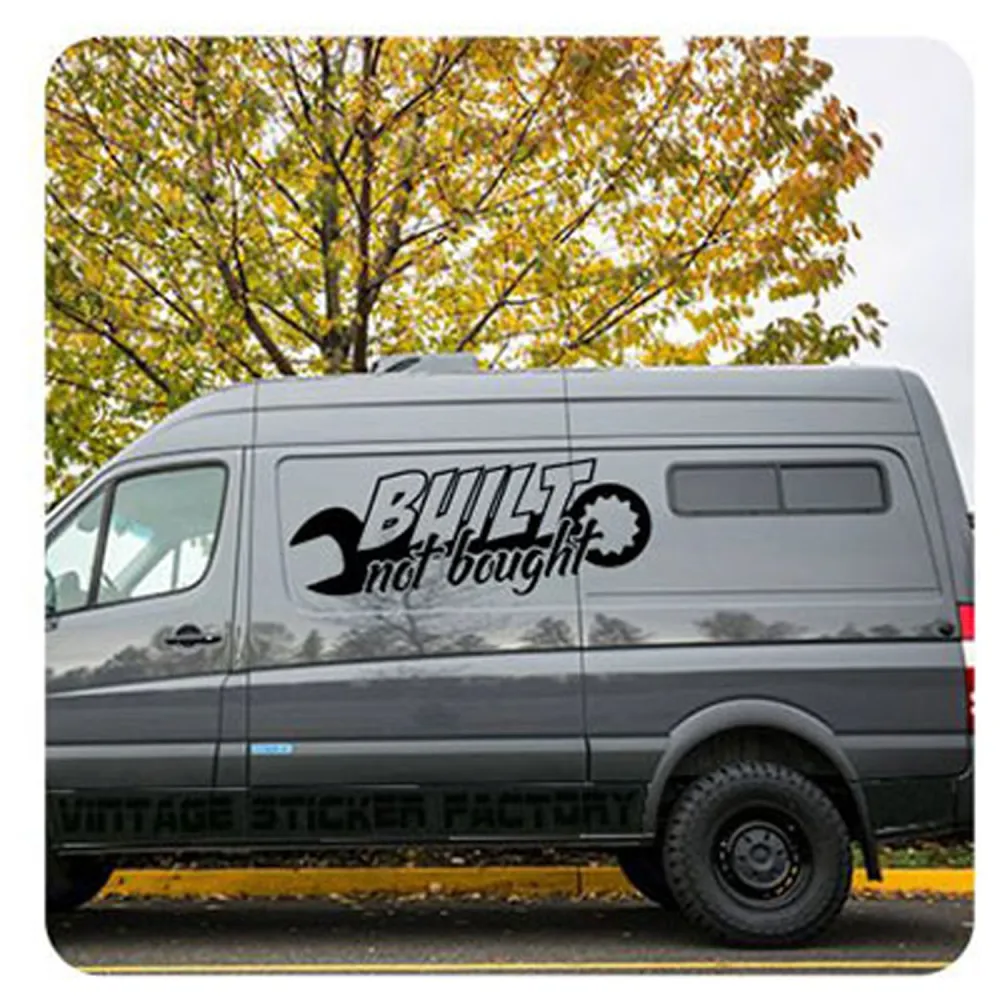 Built Not Bought Aufkleber