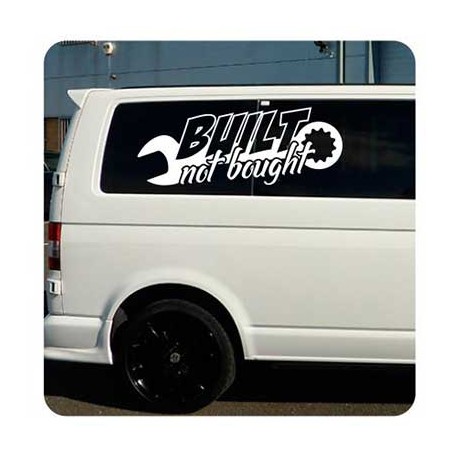 Built Not Bought Aufkleber