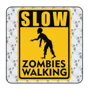 Slow Zombies Walking Sticker