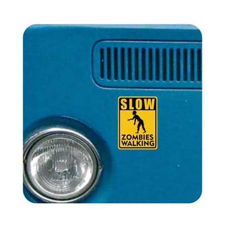 Slow Zombies Walking Sticker