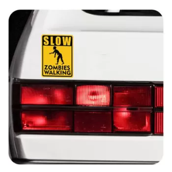 Slow Zombies Walking Sticker