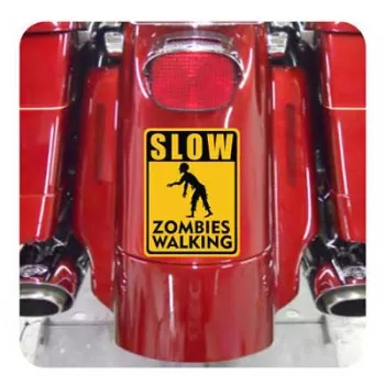 Slow Zombies Walking Sticker