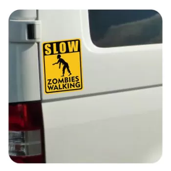 Slow Zombies Walking Aufkleber