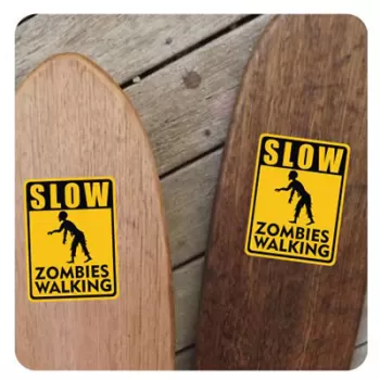 Slow Zombies Walking Aufkleber