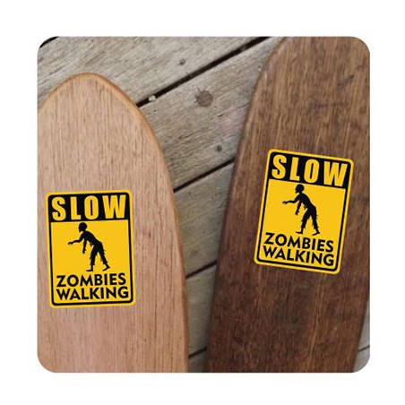 Slow Zombies Walking Sticker