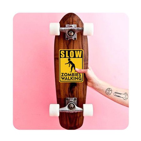 Slow Zombies Walking Sticker