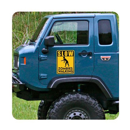 Slow Zombies Walking Sticker