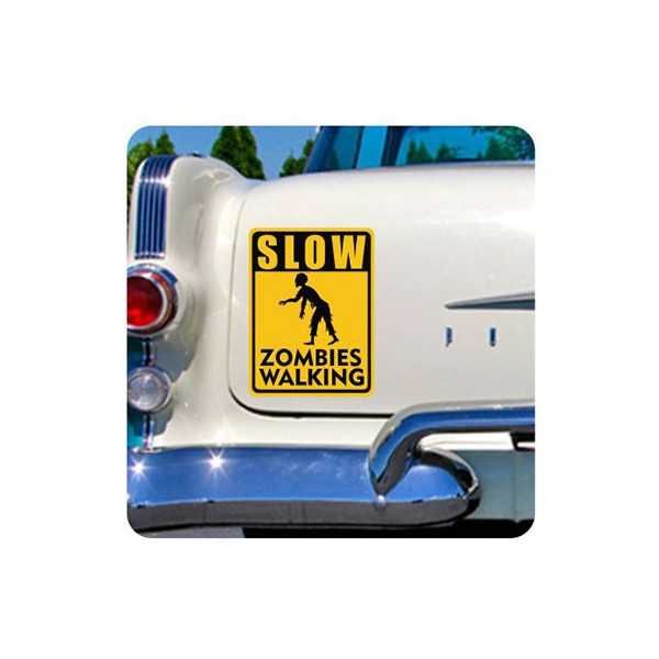 Slow Zombies Walking Aufkleber