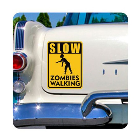 Slow Zombies Walking Sticker