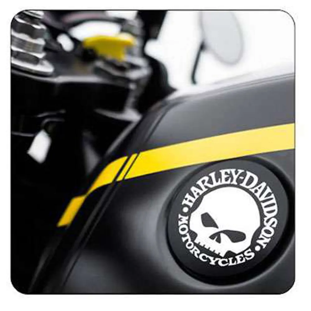 Pegatina LOGO HARLEY. Vinilo de alta calidad, soporta perfectamente la intemperie, apto incluso para náutica. Pégala donde quier