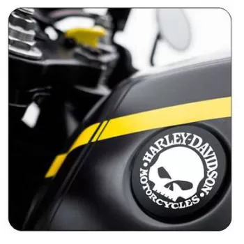 Pegatina LOGO HARLEY. Vinilo de alta calidad, soporta perfectamente la intemperie, apto incluso para náutica. Pégala donde quier