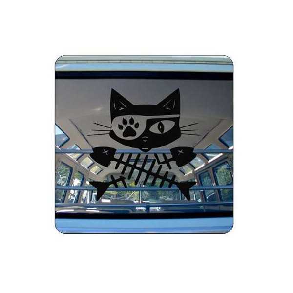 Pegatina GATOS RASPAS. Vinilo de alta calidad, soporta perfectamente la intemperie, apto incluso para náutica. Pégala donde quie