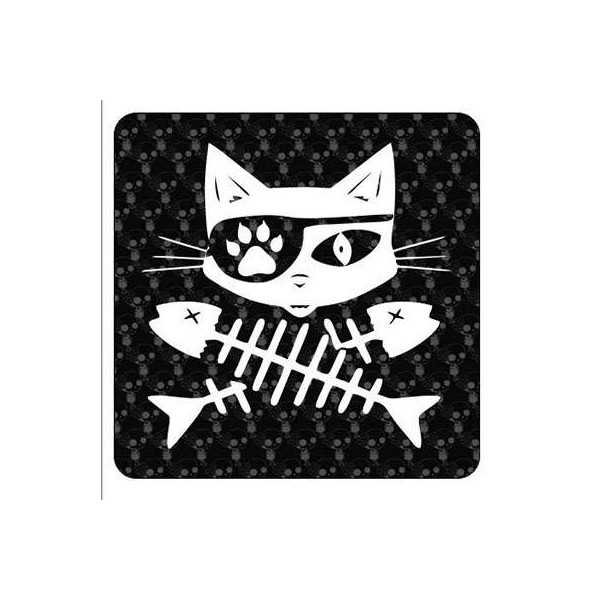 Pegatina GATOS RASPAS. Vinilo de alta calidad, soporta perfectamente la intemperie, apto incluso para náutica. Pégala donde quie