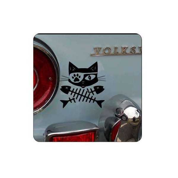 Pegatina GATOS RASPAS. Vinilo de alta calidad, soporta perfectamente la intemperie, apto incluso para náutica. Pégala donde quie