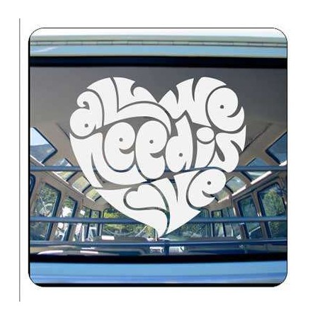 Autocollant ALL WE NEED IS LOVE