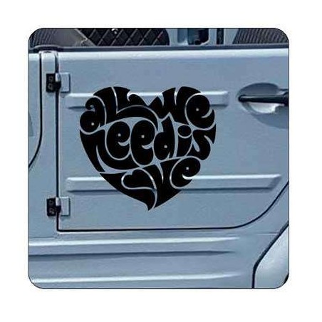 Autocollant ALL WE NEED IS LOVE