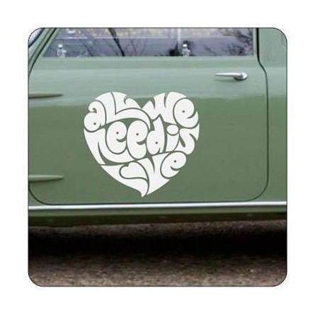 Autocollant ALL WE NEED IS LOVE