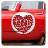 Autocollant ALL WE NEED IS LOVE