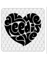 ALL WE NEED IS LOVE Aufkleber