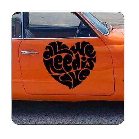 Autocollant ALL WE NEED IS LOVE