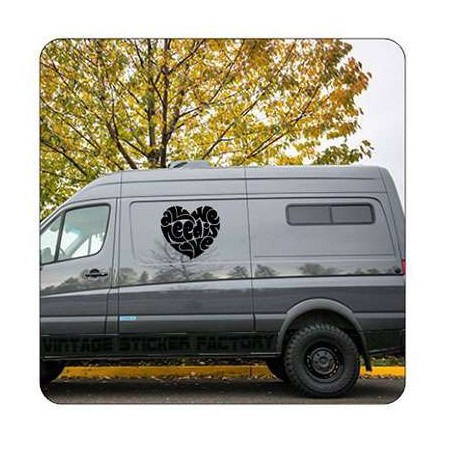 Autocollant ALL WE NEED IS LOVE