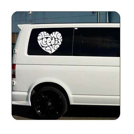 Autocollant ALL WE NEED IS LOVE