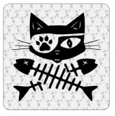GATOS RASPAS Sticker 2
