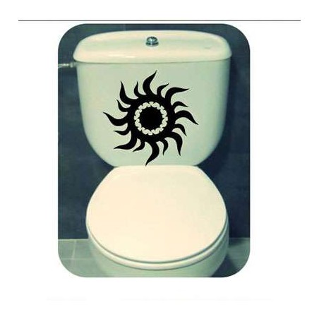 Pegatina SOL TRIBAL. Vinilo de alta calidad, soporta perfectamente la intemperie, apto incluso para náutica. Pégala donde quiera