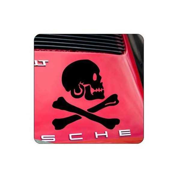 Pegatina CALAVERA PIRATA. Vinilo de alta calidad, soporta perfectamente la intemperie, apto incluso para náutica. Pégala donde q