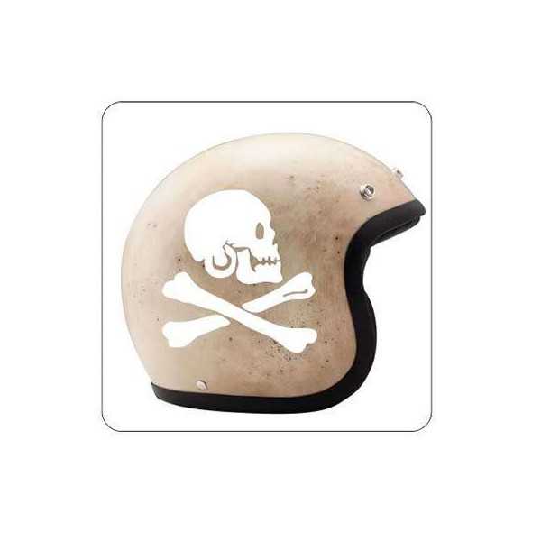 Pegatina CALAVERA PIRATA. Vinilo de alta calidad, soporta perfectamente la intemperie, apto incluso para náutica. Pégala donde q