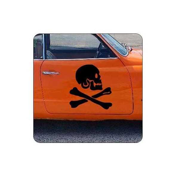 Pegatina CALAVERA PIRATA. Vinilo de alta calidad, soporta perfectamente la intemperie, apto incluso para náutica. Pégala donde q