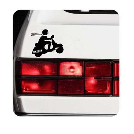Pegatina Vespa. Vinilo de alta calidad, soporta perfectamente la intemperie, apto incluso para náutica. Pégala donde quieras, un