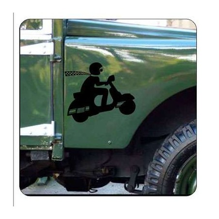 Pegatina Vespa. Vinilo de alta calidad, soporta perfectamente la intemperie, apto incluso para náutica. Pégala donde quieras, un