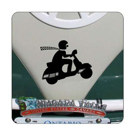 Pegatina Vespa. Vinilo de alta calidad, soporta perfectamente la intemperie, apto incluso para náutica. Pégala donde quieras, un