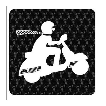 Pegatina Vespa. Vinilo de alta calidad, soporta perfectamente la intemperie, apto incluso para náutica. Pégala donde quieras, un
