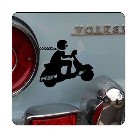 Pegatina Vespa. Vinilo de alta calidad, soporta perfectamente la intemperie, apto incluso para náutica. Pégala donde quieras, un