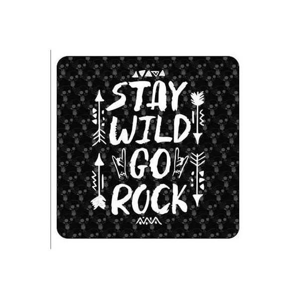 Pegatina STAY WAIL GO ROCK. Vinilo de alta calidad, soporta perfectamente la intemperie, apto incluso para náutica. Pégala donde