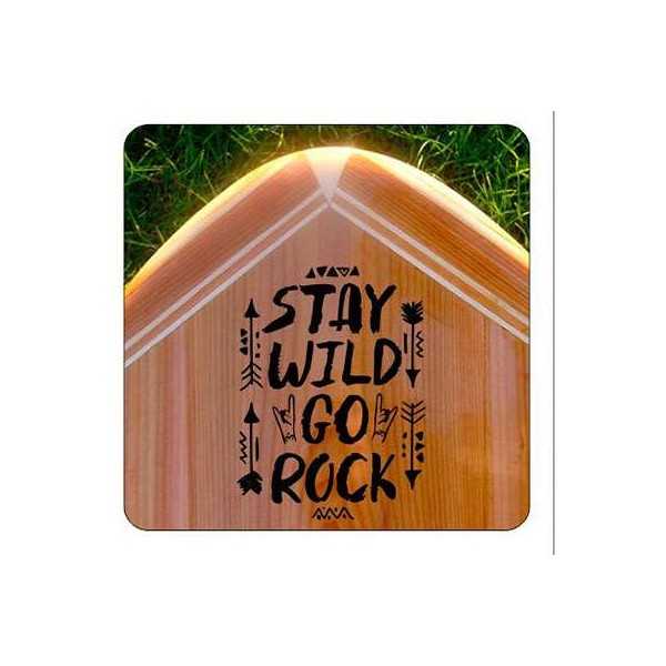 Pegatina STAY WAIL GO ROCK. Vinilo de alta calidad, soporta perfectamente la intemperie, apto incluso para náutica. Pégala donde